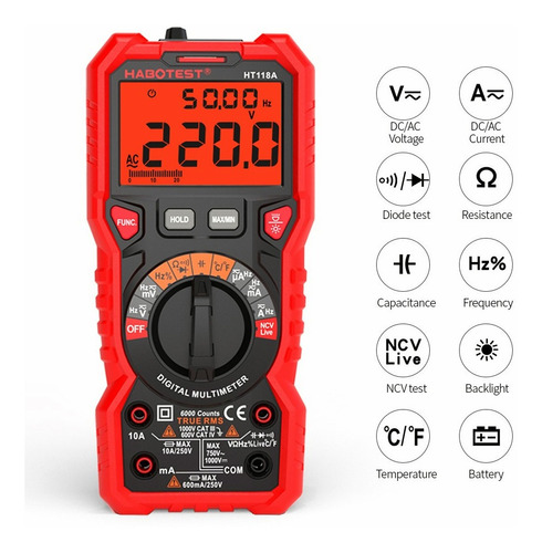 Multimetro Digital HABOTEST - Imagen 2